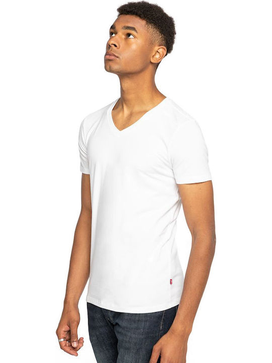 Men's Undershirts Short-sleeved in White Color 2Pack