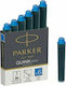 Parker Quink Mini Replacement Ink for Pen in Bl...