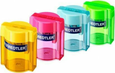 Staedtler Plastic Double Sharpener (Μiscellaneous Colours) 1pcs