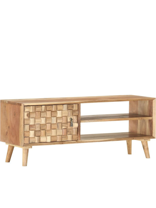 TV Stand from Solid Wood Acacia L100xW35xH40cm