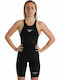 Speedo Fastskin Lzr Valor Openback Γυναικείο Αγωνιστικό Ολόσωμο Μαγιό Κολύμβησης Μαύρο