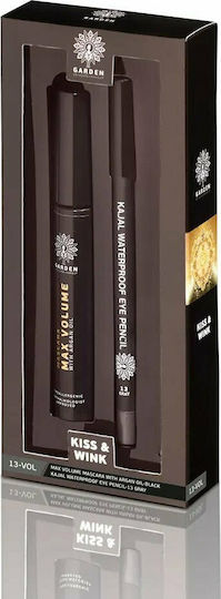 Garden Kiss & Wink Σετ Μακιγιάζ για τα Μάτια Max Volume Black & 13 Grey 2τμχ