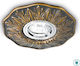 Ideal Lux Polka Round Plaster Recessed Spot with Socket GU10 Bronze 15x15cm. 1pcs