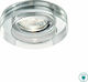 Ideal Lux Blues Round Glass Recessed Spot with Socket GU10 Transparent 9.5x9.5cm. 3pcs