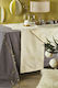 Whitegg 18944 Christmas Tablecloth Square Fabric Beige L90xW90cm 1pcs