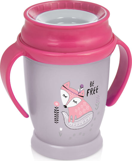 Lovi Baby Παιδικό Ποτηράκι Indian Summer Mini από Πλαστικό Ροζ 250ml για 12m+