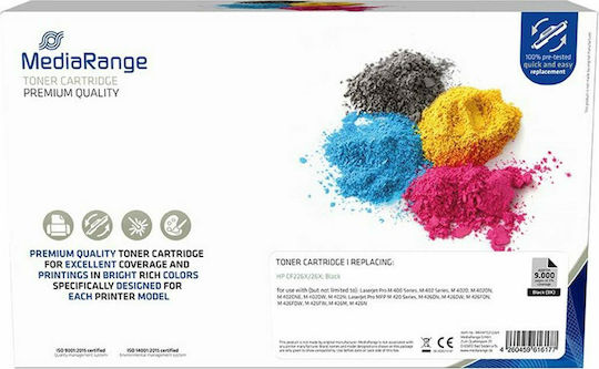 MediaRange Compatible Toner for Laser Printer HP 26X CF226X 9000 Pages Black (MRHPTCF226X)