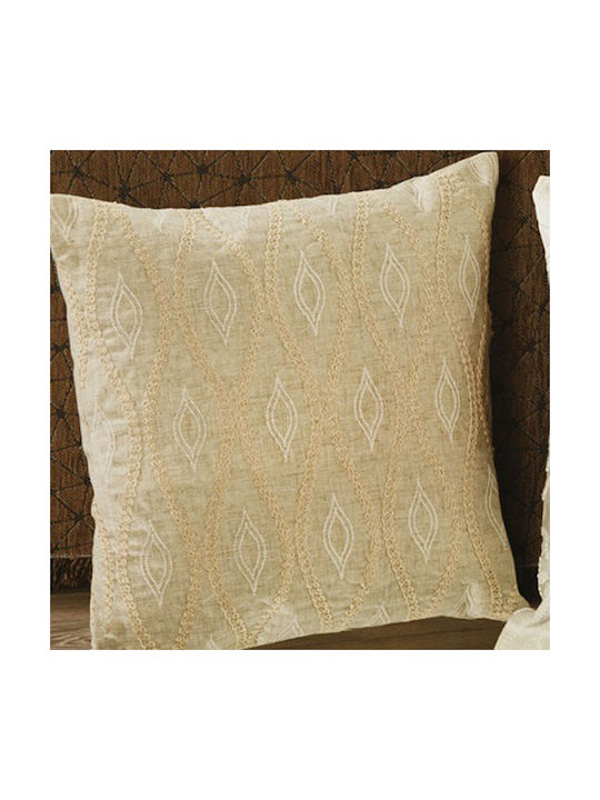 Whitegg Decorative Pillow Case D021 Beige 45x45cm.