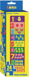 Kids Puzzle Tower with Numbers for 3++ Years 24pcs Luna