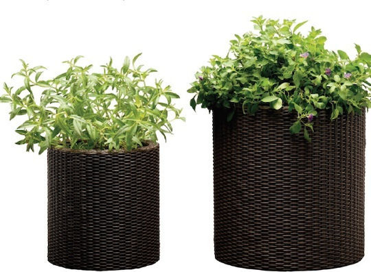 Keter Set Style Rattan Set 2 Ghivece