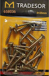 Tradesor Phillips Screw with Diameter M4 and Length 25mm