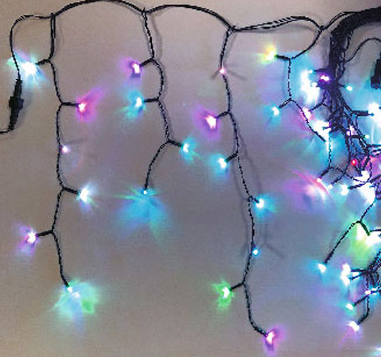 100 Λαμπάκια LED 3μ. x 50εκ. RGB τύπου Βροχή