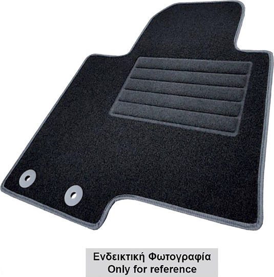 Cik Set of Front and Rear Mats 4pcs for Mini Clubman 2015+ Black