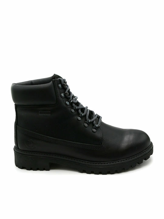 Lumberjack River Leather Black Boots