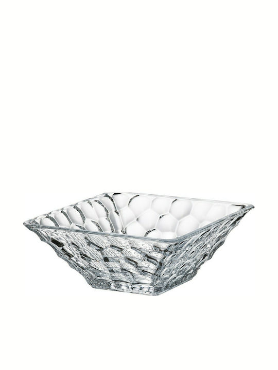 Bohemia Crystal Decorative Bowl Marble 26x26x11cm Διάφανο