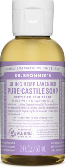 Dr Bronner's Pure-Castile Liquid Soap Αφρόλουτρο Χαλαρωτικό 59ml