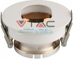 V-TAC Rotund Metalic Spot Încorporat cu Soclu GU10 Rose Gold 7.5x7.5cm. 1buc