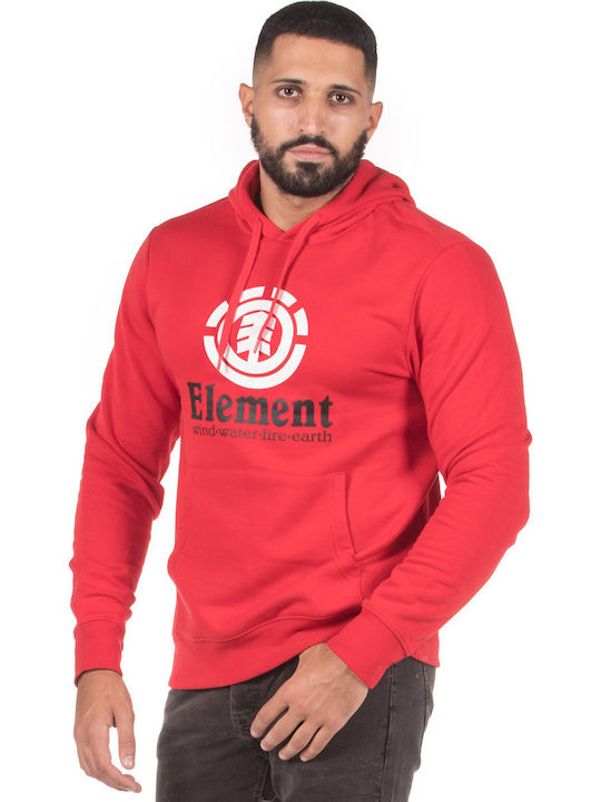 Element Vertical Φούτερ με Κουκούλα Κόκκινο