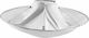 Haircut Cape Waterproof Round Silver 60x23 Silver