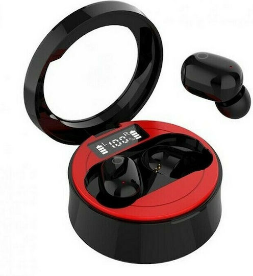SMS-T10 TWS In-ear Bluetooth Handsfree Earphones with Charging Case Red