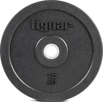 Tiguar Set of Plates Olympic Type Rubber 1 x 15kg Φ50mm