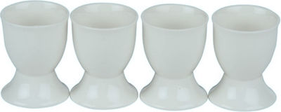 Alpina Porcelain Egg Cup Trento White 4pcs