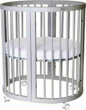 IngVart Cabrio Babybett Smart Oval Grau IngVart Cabrio Babybett Smart Oval Grau