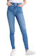 Hoch tailliert Damenjeans in Enger Passform