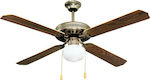 Evivak Ceiling Fan 130cm with Light Brown