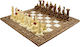 Spartiatés & Persés Handgefertigtes Schach mit Schachfiguren 31x31cm