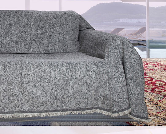 Mc Decor Armchair Throw Malta 180x180cm Grey