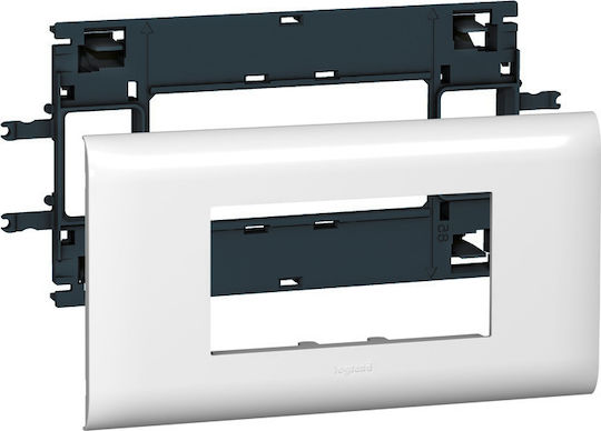 Legrand Βάση Στήριξης 4 Στοιχείων με Κάλλυμα 85mm Mosaic 010994
