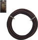 Eurolamp Stoffkabel 2x0.75mm² 3m in Schwarz Far...
