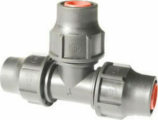 Palaplast 3291/2025 T Shaped Connector Pipe 6Atm Lock Type 20x25x20mm
