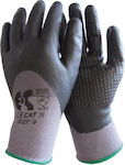 Ergo Cotton Safety Glofe Nitrile Black