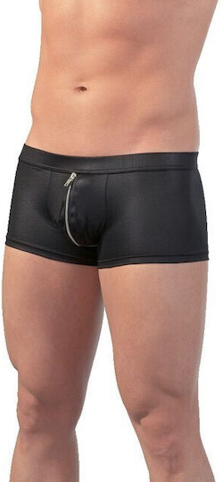 Svenjoyment Underwear Shiny Pants with Open Buttocks Black
