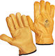 Conik Safety Glofe Leather Driver Yellow