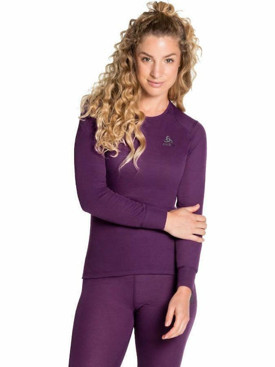 Odlo Active Warm Eco Charisma Thermals & Base Layers Long-Sleeved Shirt Purple