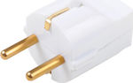 Elmark Female Schuko Plug White Βακελίτη