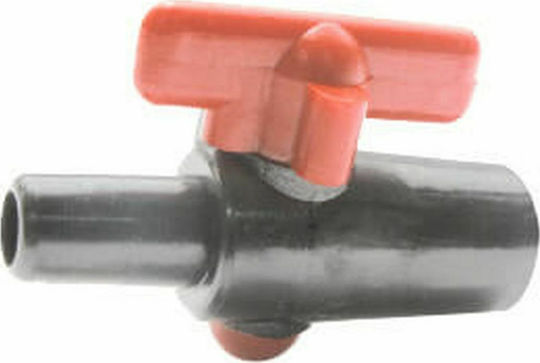 Palaplast Connection Pipe Valve with Switch and Male-Female Thread 6mm Black