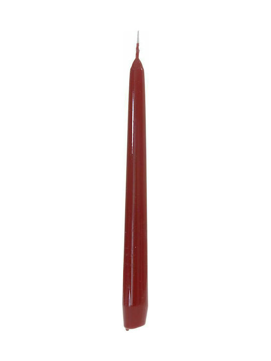 Iliadis Dekoratives Kerze Βιέννης Kegel Bordeaux 25cm 1005gr 12Stück