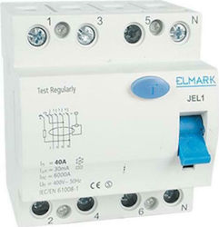 Elmark Ρελέ Διαρροής Τετραπολικό 400V Elmark Ρελέ Διαρροής Τετραπολικό 400V