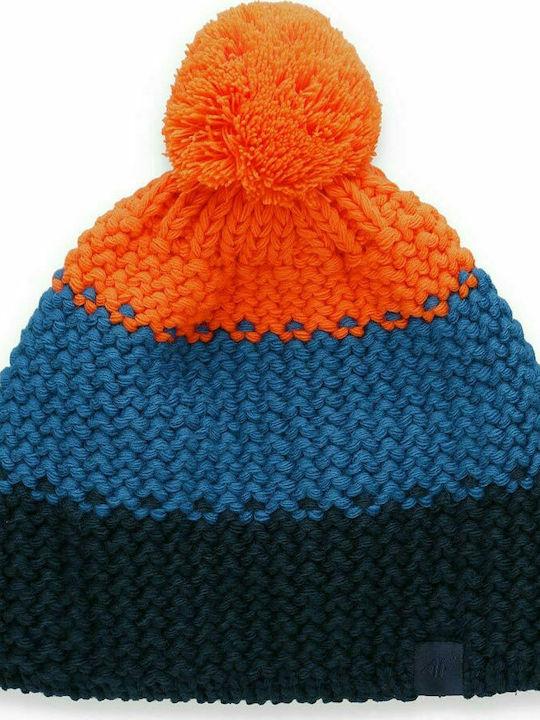 4F Pom Pom Beanie Γυναικείος Σκούφος Πλεκτός