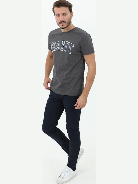 Hallden Παντελόνι Chino Ελαστικό σε Loose Εφαρμογή Navy Μπλε