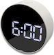 Ψηφιακό Ρολόι Επιτραπέζιο με Ξυπνητήρι Καθρέπτης Λευκό DT-6505