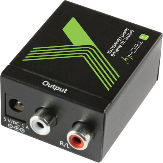 Techly Konverter RCA weiblich zu RCA / Toslink weiblich 1Stück IDATA SPDIF-3