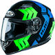 HJC CS-15 Martial Full Face Helmet 1450gr MC4 Green/Blue/Black