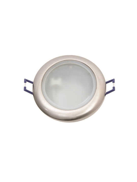 Elmark Σποτ Οροφής Εξωτερικού Χώρου GU5.3 12V σε Ασημί Χρώμα 92627/SN