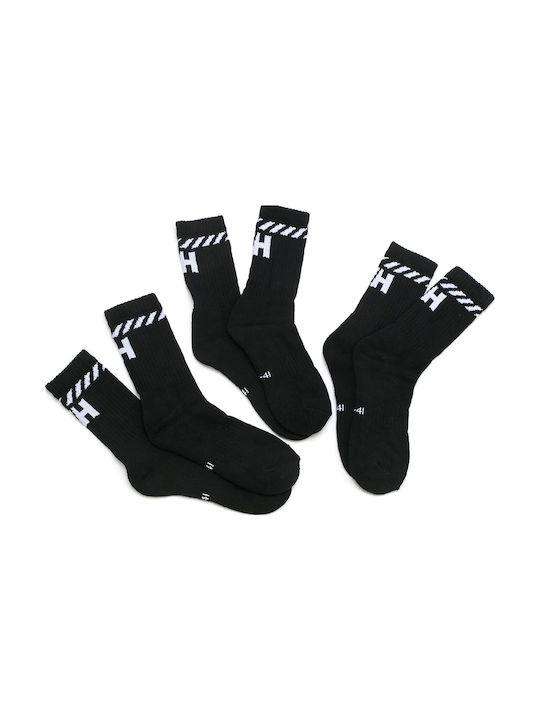 Helly Hansen Αθλητικές Κάλτσες Μαύρες 3 Ζεύγη