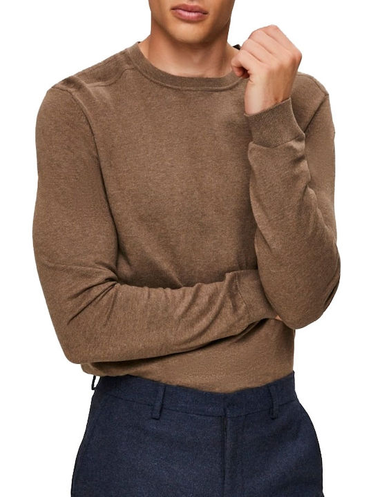 Selected Slhberg Crew Neck B Noos Πουλόβερ Μακρ...